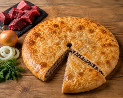 Осетинский пирог с рубленным мясом